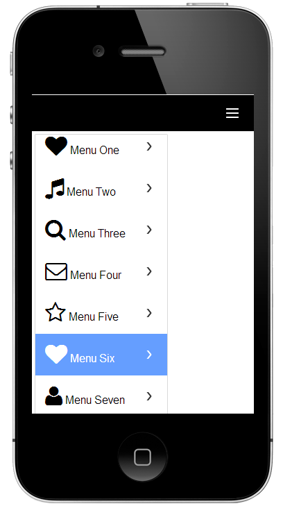 A List Control inside of a Disclosure that opens via a disclosure button.
